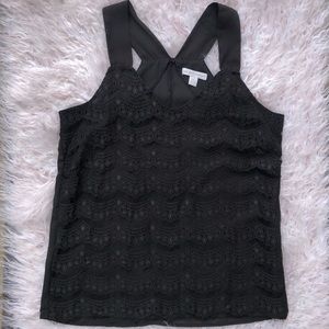 New York & Company black lace tank top